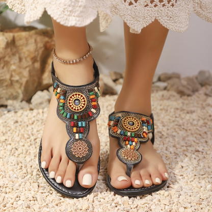 Women's Vintage Bohemian Ethnic Style Slip-On Sandals Flip-flops
