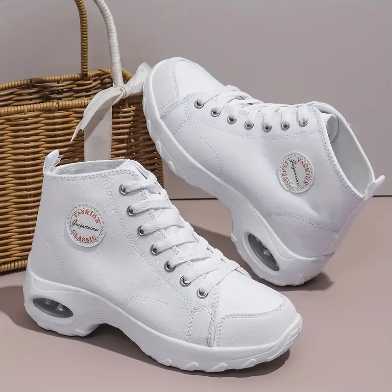 Women's Classic Fashion Lace-up Air cushion Versatile Sneakers Sports Shoes 