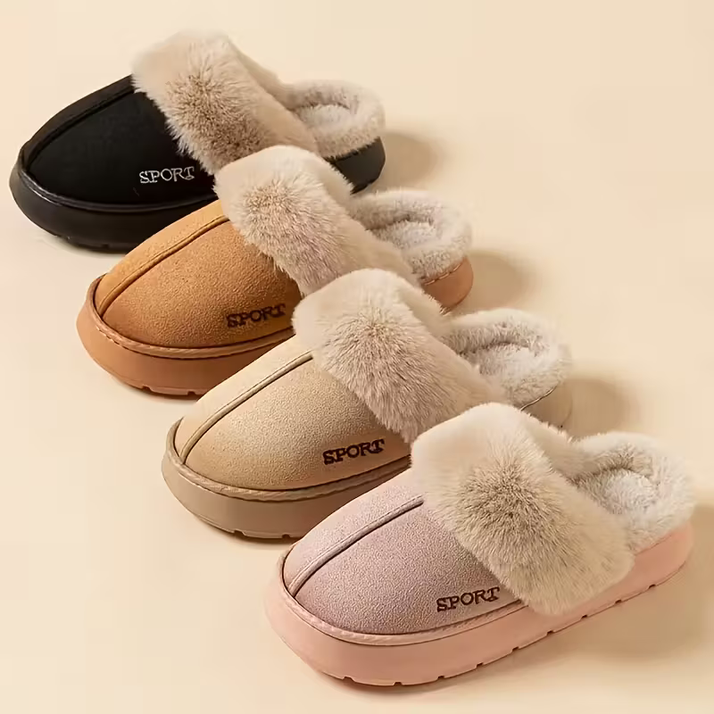[Copy]💖LAST DAY PROMOTION 56% OFF💖Women's Non-slip Mute Warm Fluffy Shoes Slippers