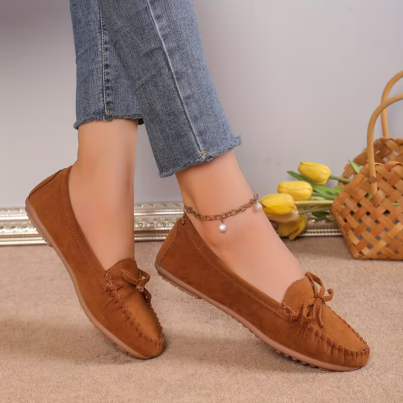 Women's Comfortable And Lightweight Bows Flat Shoes