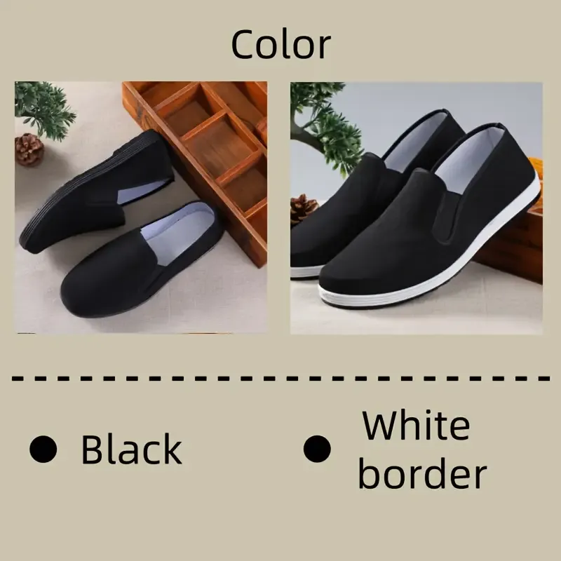 Unisex Lightweight & Comfortable Minimalist Style Slip-On Canvas Flat Shoes Daily Footwear