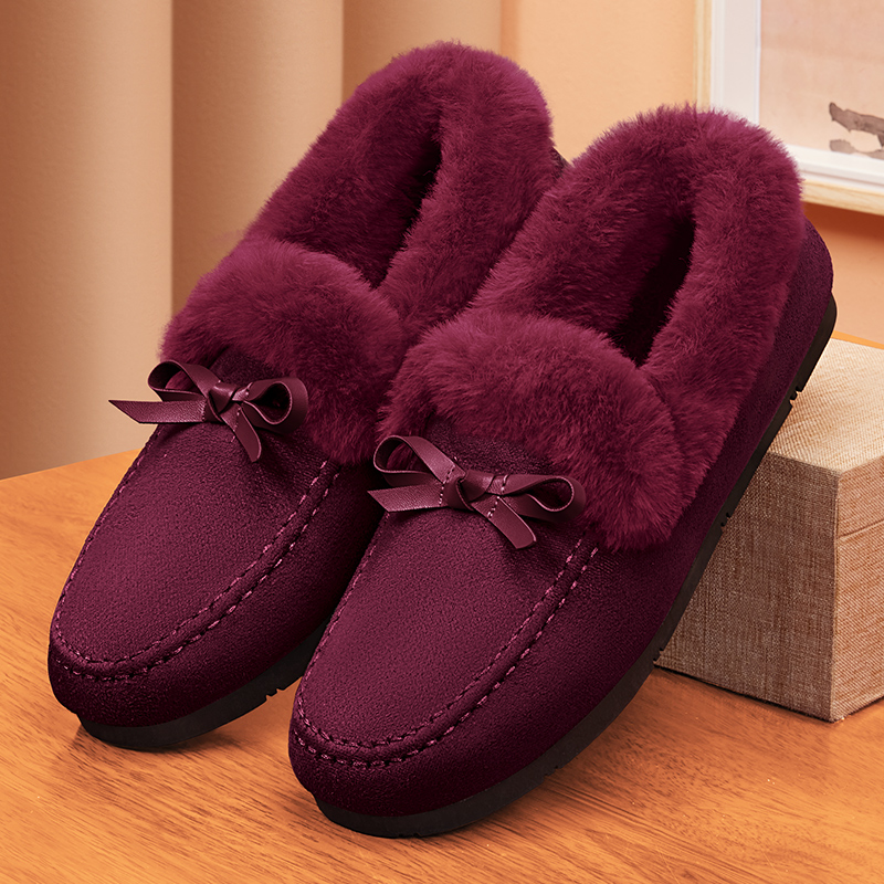 Women's Warm and Stylish Slip-on Flat Shoes