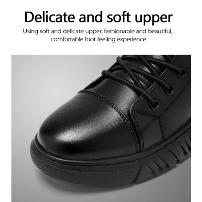 Men’s Genuine Leather Fleece-Lined Orthopedic Ankle Boots