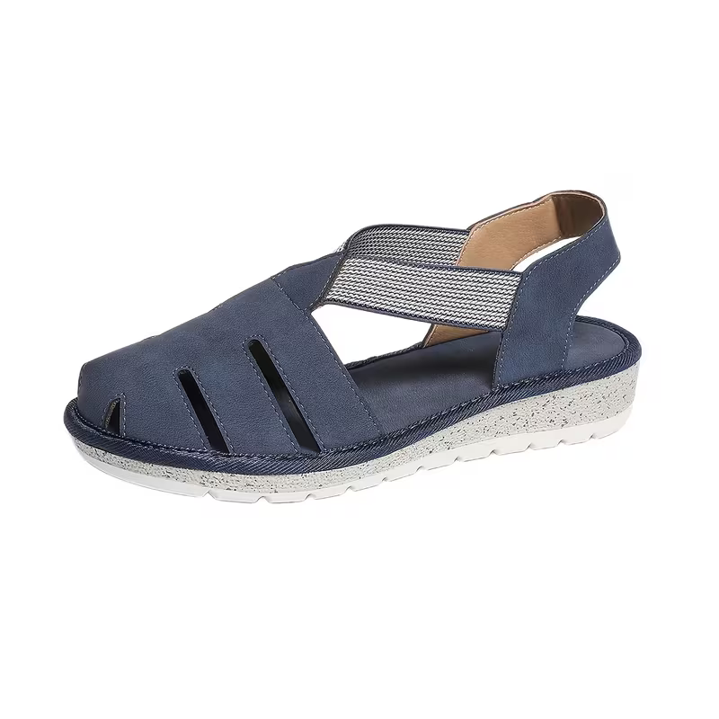 Women's Comfortable Breathable Elastic Straps Hollow-Out Roman Sandals Shoes