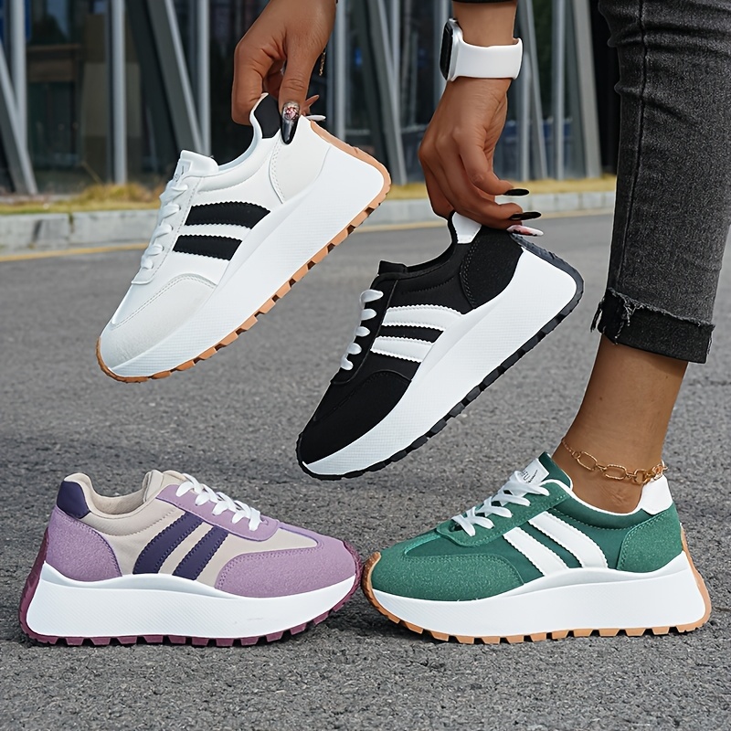 2026 Spring New Women'S Casual Sports Shoes with Thick Soles, Height-Increasing, Versatile, And Retro Style., Women Shoes, Sneakers