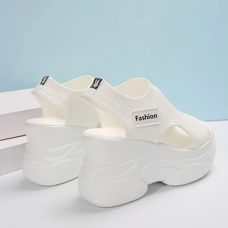 Women's Elastic Soft Sole Casual Platform Sandals Walking Shoes for Vacation