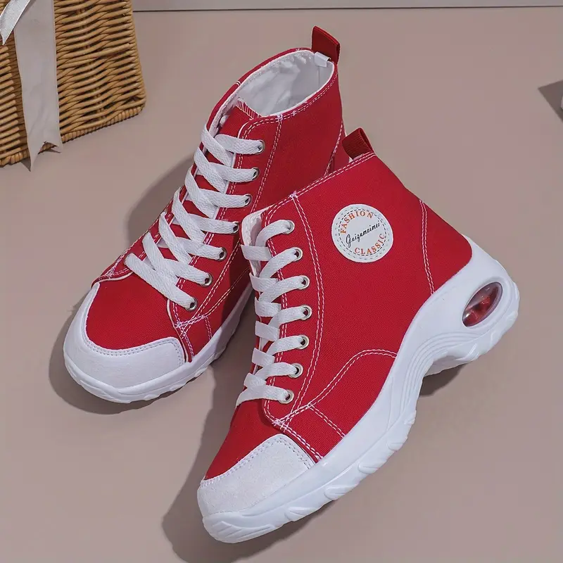 Women's Classic Fashion Lace-up Air cushion Versatile Sneakers Sports Shoes 