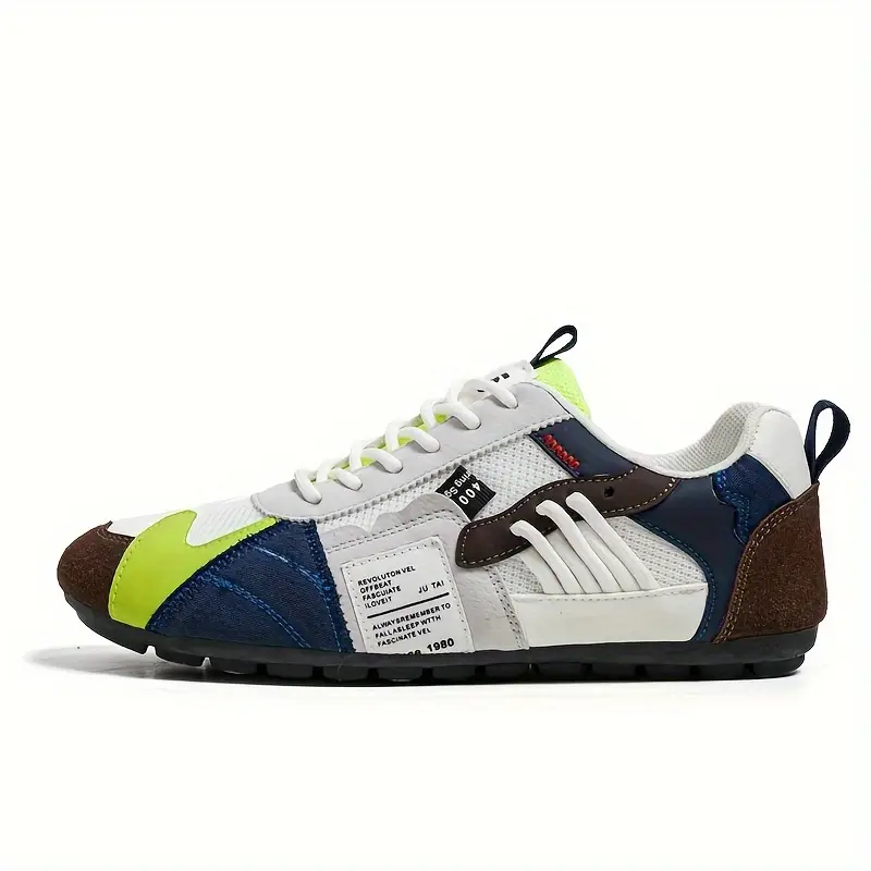Men's Stylish Contrasting Designs Breathable Comfortable Non-Slip Sneakers 