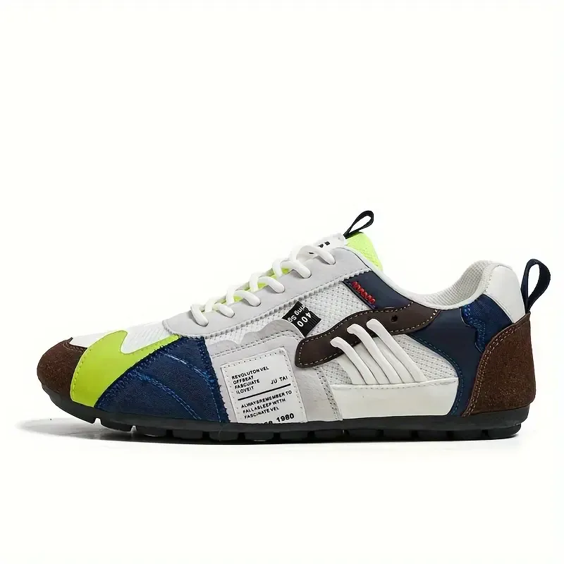 Men's Stylish Contrasting Designs Breathable Comfortable Non-Slip Sneakers 