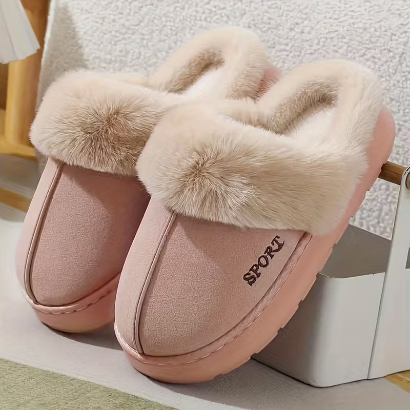 [Copy]💖LAST DAY PROMOTION 56% OFF💖Women's Non-slip Mute Warm Fluffy Shoes Slippers