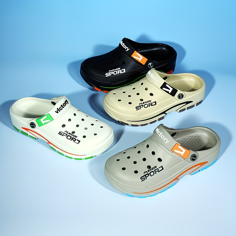 Men's Fashion Non-Slip Summer Clogs Sandals for Indoor/Outdoor Wear