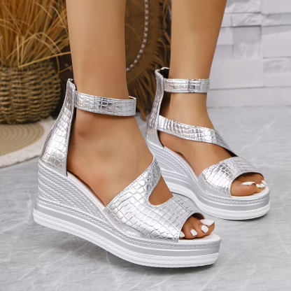 Women's Fashion Thick-soled Wedge Sandals Roman Shoes