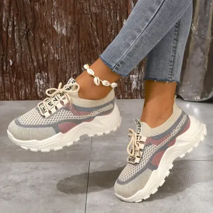 Women's Breathable Mesh Platform Sneakers