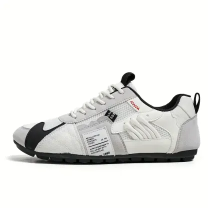 Men's Stylish Contrasting Designs Breathable Comfortable Non-Slip Sneakers 