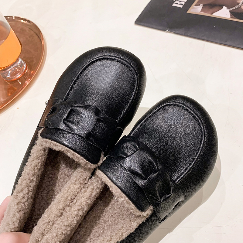 Women's Comfortable and Warm Leather Flat Shoes