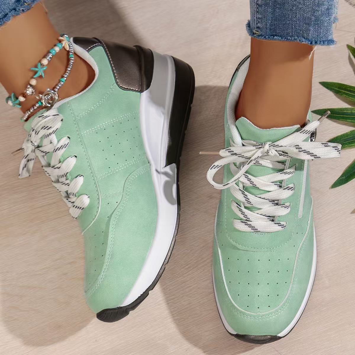 Women's Fashion Wedge Orthopedic Sneakers Outdoor Walking Trainers