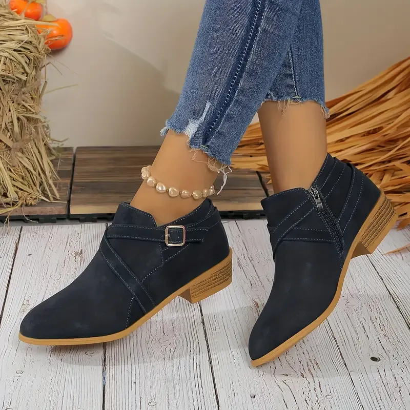 Women's Fashion & Versatile High-End Bullet Style Autumn/Winter Ankle Boots