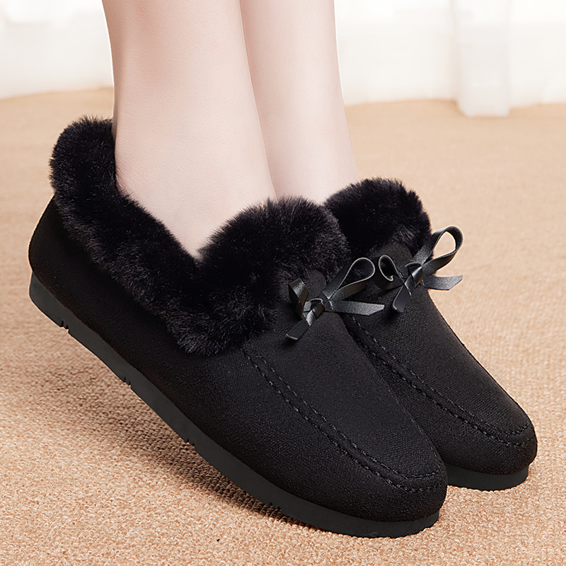 Women's Warm and Stylish Slip-on Flat Shoes