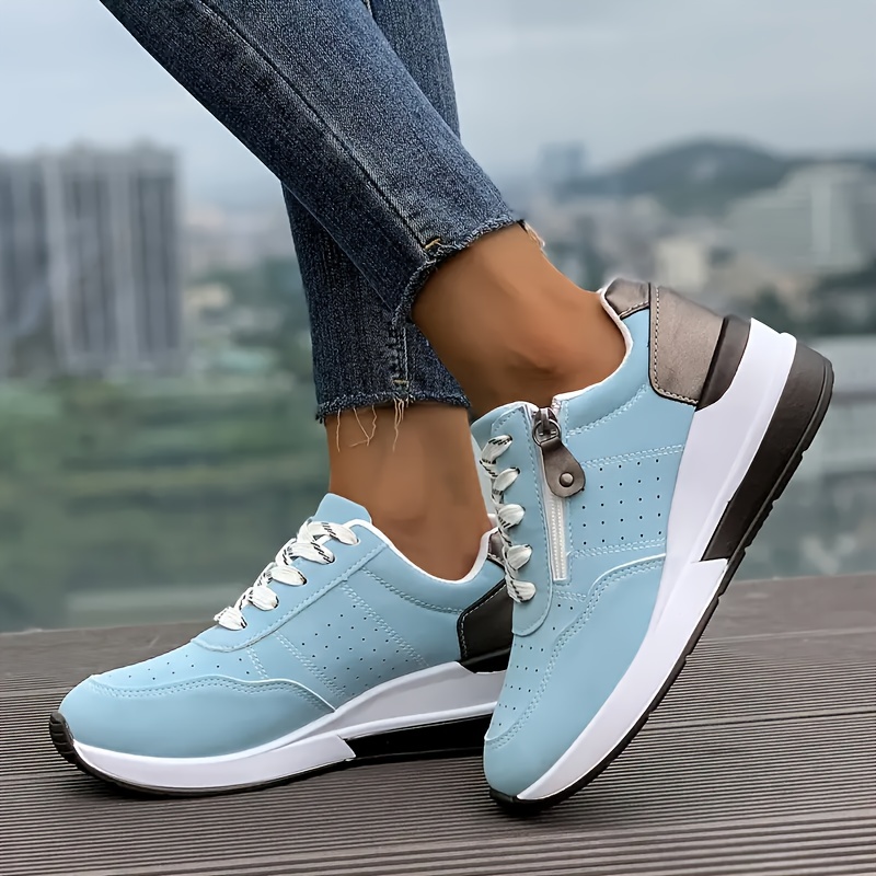 Women's Fashion Wedge Orthopedic Sneakers Outdoor Walking Trainers