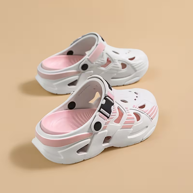 Women's Trendy Breathable Height-Increasing Slides Thick-Soled Sandals Beach Shoes