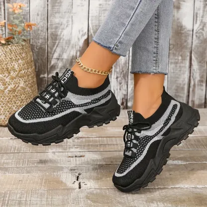 Women's Breathable Mesh Platform Sneakers