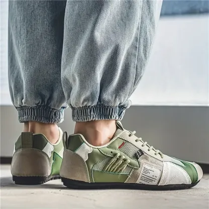 Men's Stylish Contrasting Designs Breathable Comfortable Non-Slip Sneakers 