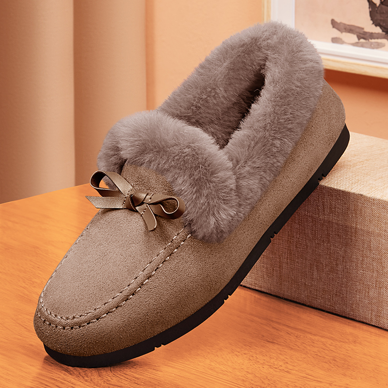 Women's Warm and Stylish Slip-on Flat Shoes