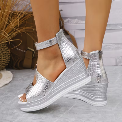 Women's Fashion Thick-soled Wedge Sandals Roman Shoes