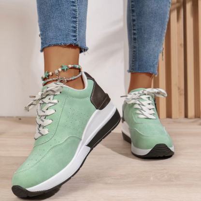 Women's Fashion Wedge Orthopedic Sneakers Outdoor Walking Trainers