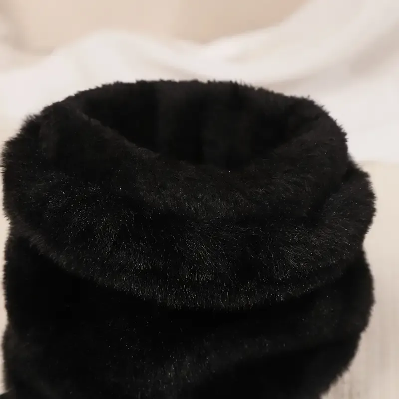 Women's Cozy Fluffy Slip-on Mid-Calf Boots 