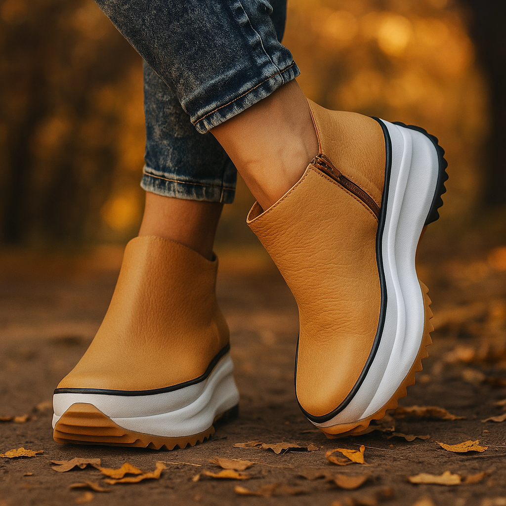 Women's Fashion Non-slip Handmade Platform Slip-on Shoes