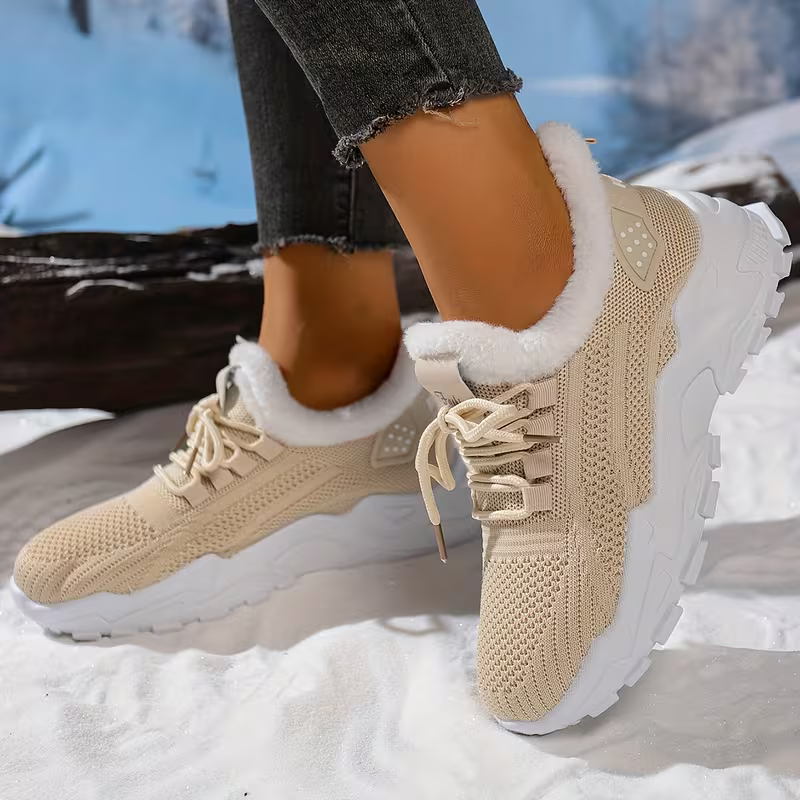Women's Cozy Warm Non-slip Sneakers for Outdoor Travel, Shopping & Casual Wear