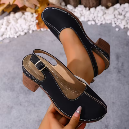 Women's Stylish Adjustable Buckle Travel Beach Camping Essential Chunky Heel Sandals