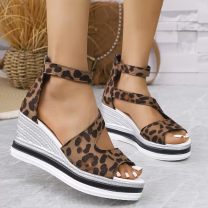 Women's Fashion Thick-soled Wedge Sandals Roman Shoes