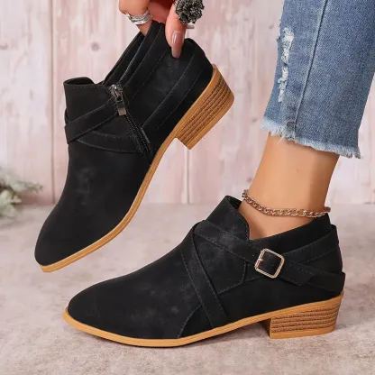 Women's Fashion & Versatile High-End Bullet Style Autumn/Winter Ankle Boots