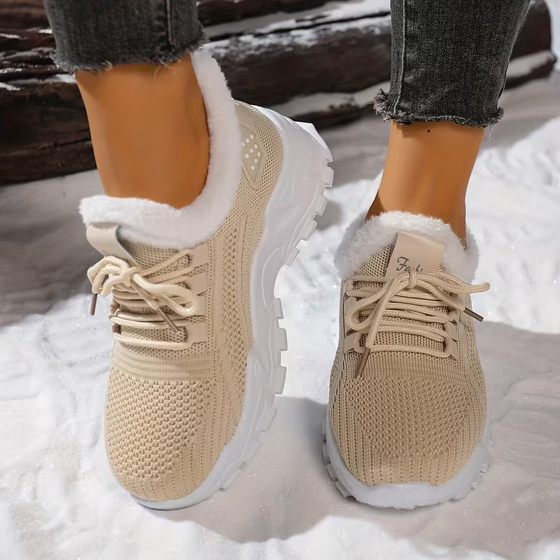 Women's Cozy Warm Non-slip Sneakers for Outdoor Travel, Shopping & Casual Wear