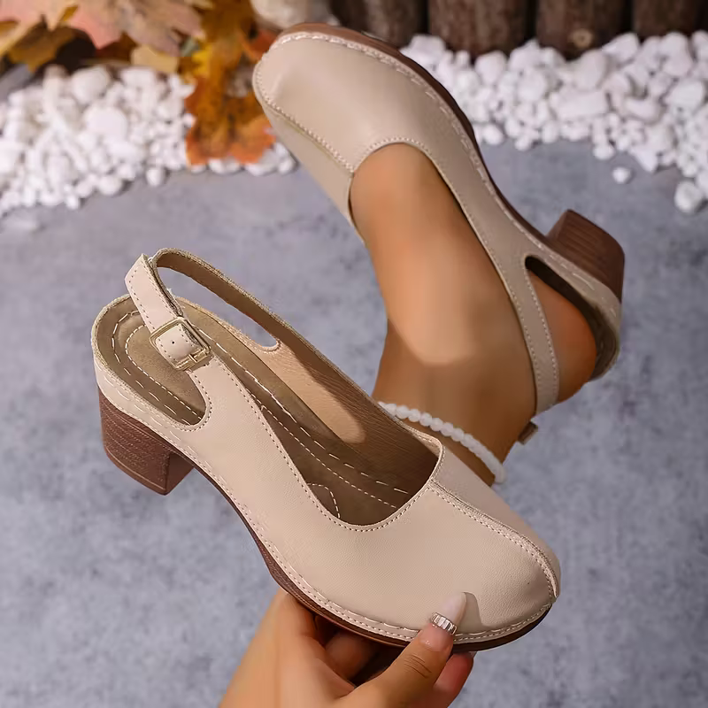 Women's Stylish Adjustable Buckle Travel Beach Camping Essential Chunky Heel Sandals