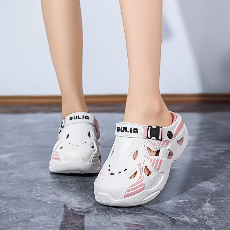 Women's Trendy Breathable Height-Increasing Slides Thick-Soled Sandals Beach Shoes