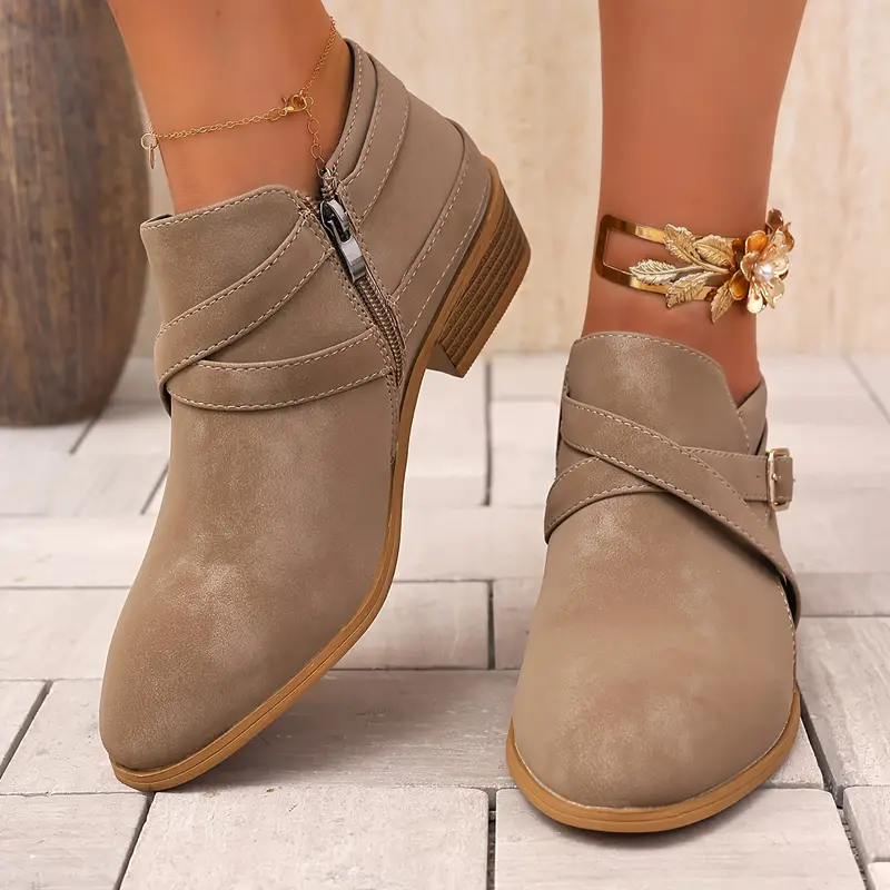 Women's Fashion & Versatile High-End Bullet Style Autumn/Winter Ankle Boots