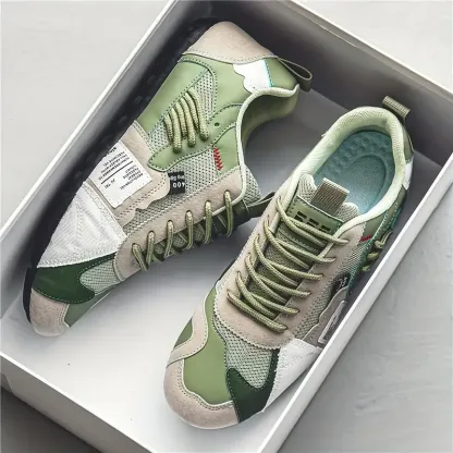 Men's Stylish Contrasting Designs Breathable Comfortable Non-Slip Sneakers 