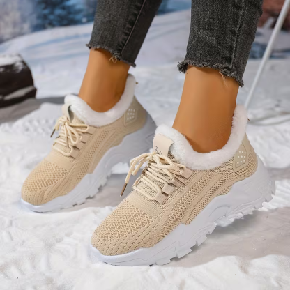 Women's Cozy Warm Non-slip Sneakers for Outdoor Travel, Shopping & Casual Wear