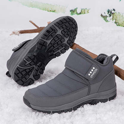 Men’s and Women's Fur-Lined Snow Arch Support Waterproof & Non-Slip Boots