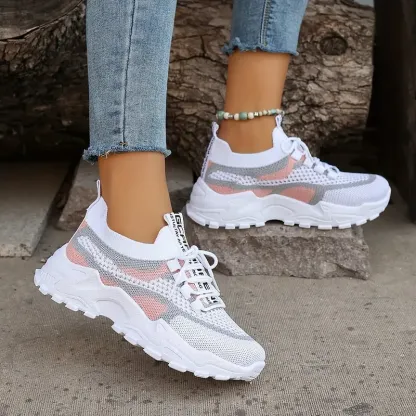 Women's Breathable Mesh Platform Sneakers