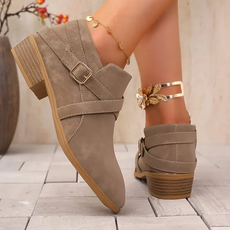 Women's Fashion & Versatile High-End Bullet Style Autumn/Winter Ankle Boots