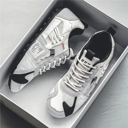 Men's Stylish Contrasting Designs Breathable Comfortable Non-Slip Sneakers 