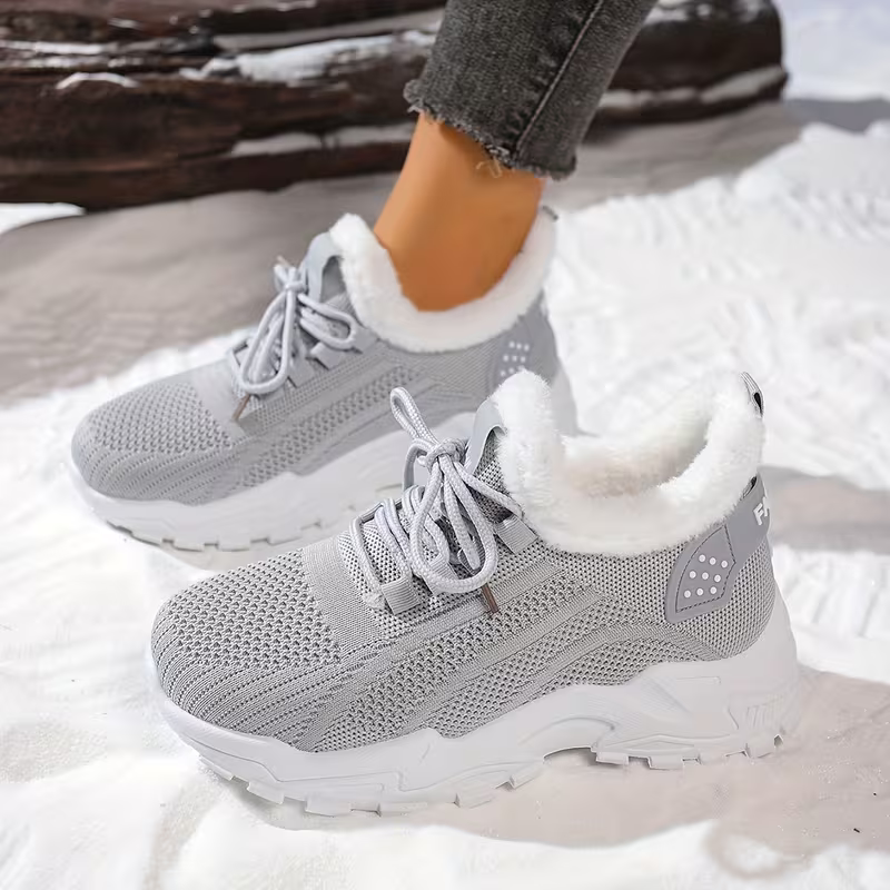 Women's Cozy Warm Non-slip Sneakers for Outdoor Travel, Shopping & Casual Wear