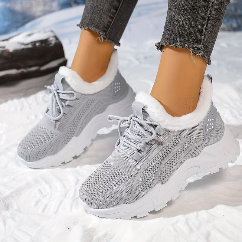 Women's Cozy Warm Non-slip Sneakers for Outdoor Travel, Shopping & Casual Wear