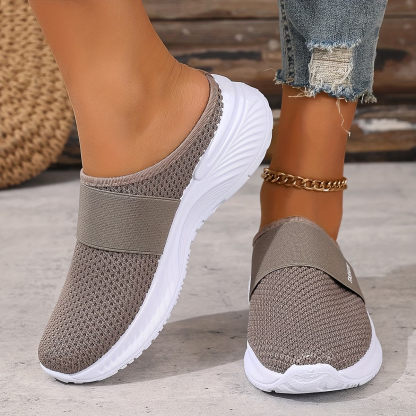 Women's Comfortable Breathable Slip-On Sneakers Sandals for Travel & Summer Outings