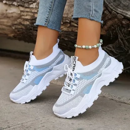 Women's Breathable Mesh Platform Sneakers