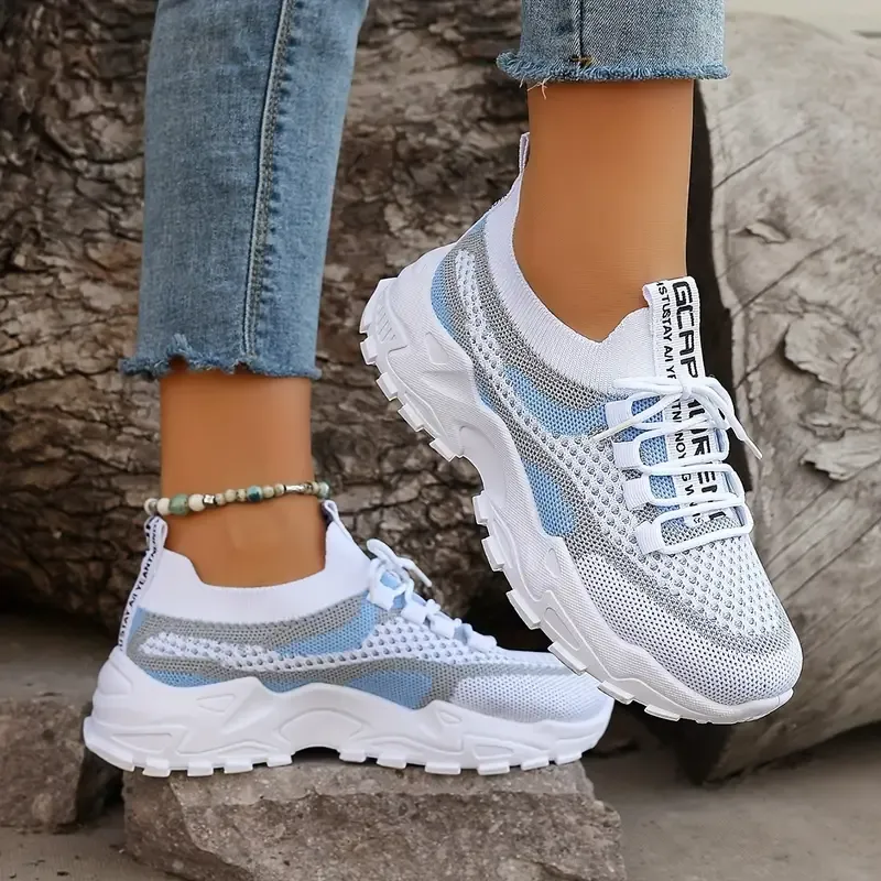 Women's Breathable Mesh Platform Sneakers